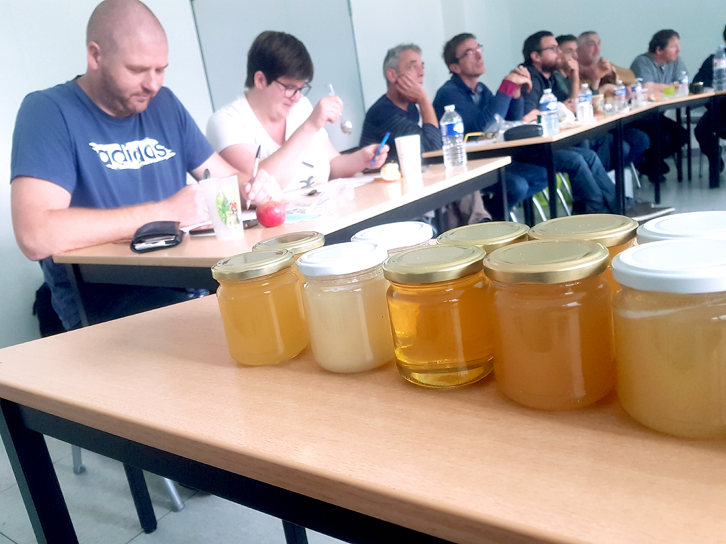 Le comité de dégustation a évalué à l’aveugle les échantillons d’une quinzaine d’apiculteurs professionnels le 7 octobre  à Amiens.