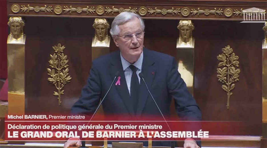 Le Premier ministre à l’Assemblée nationale pour sa déclaration de politique générale. 