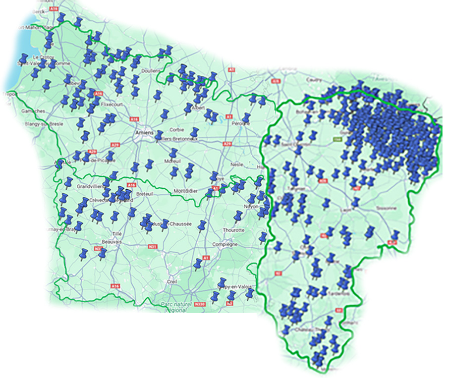 Au 25 septembre, 457 foyers sont recensés en Picardie, dont 52 dans la Somme.