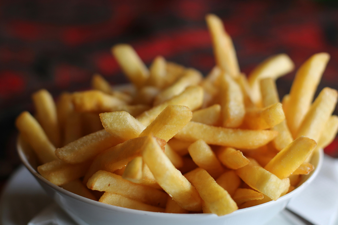 En France, 78 % des assiettes des restaurants (hors fast food) sont servies avec des frites. 