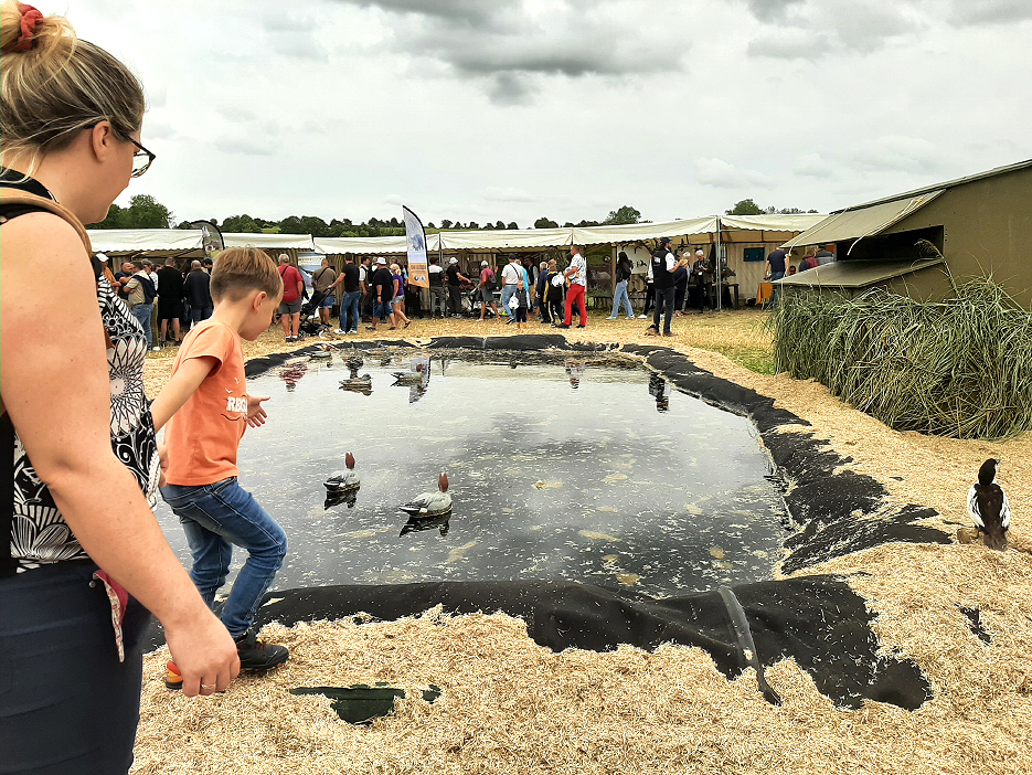Le pôle «chasse» de Plaine en Fête, une première de cette ampleur appréciée  des exposants et des visiteurs. 