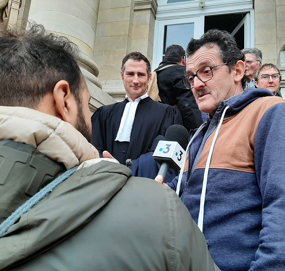 Olivier Berthe, éleveur et polyculteur installé sur deux sites à Lignières-en-Vimeu et Foucaucourt-Hors-Nesle, s’est retrouvé à la barre du tribunal d’Amiens sans vraiment en comprendre la raison. 