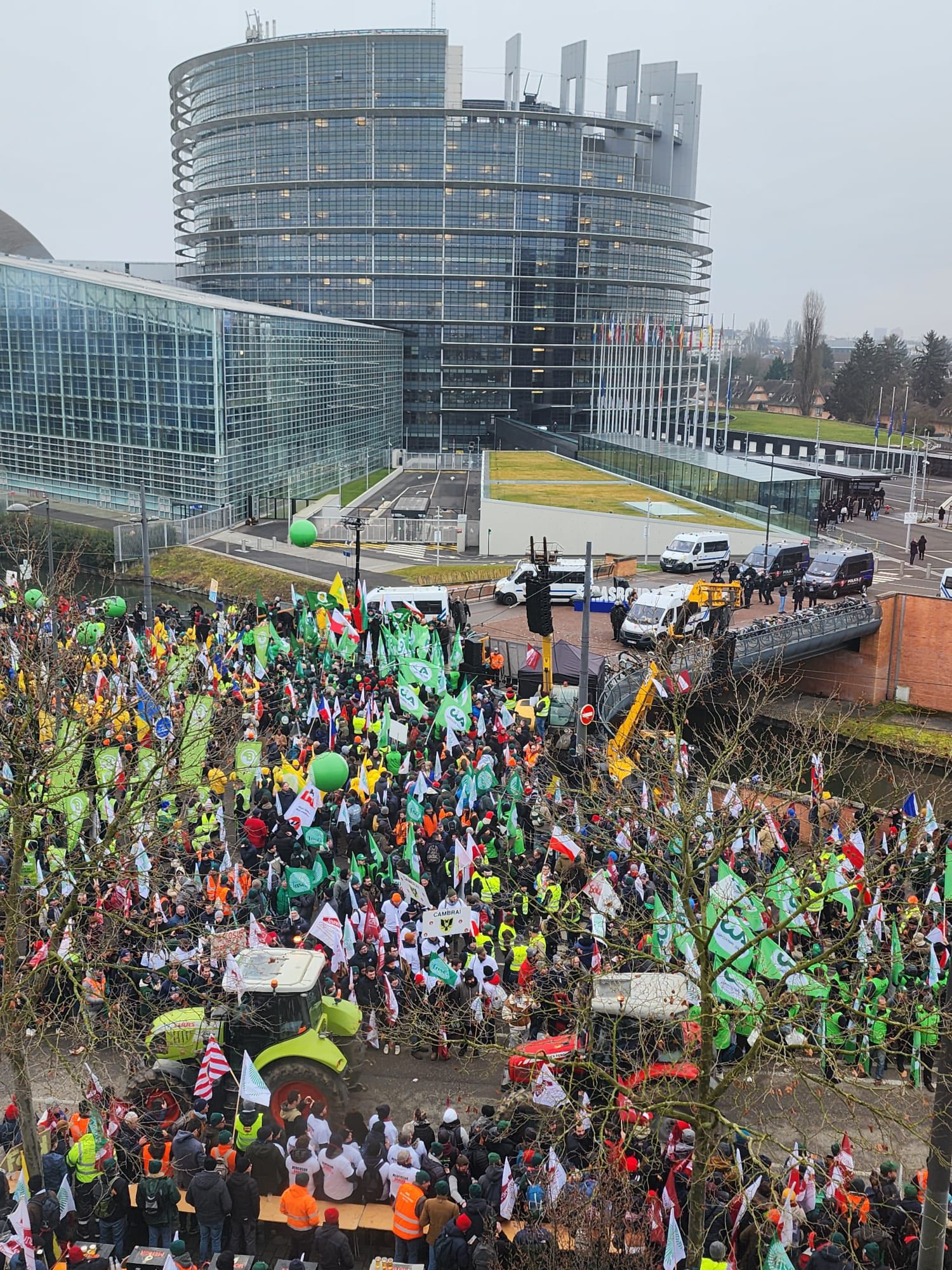manifestation Strasbourg contre l'accord entre l'UE et le Mercosur