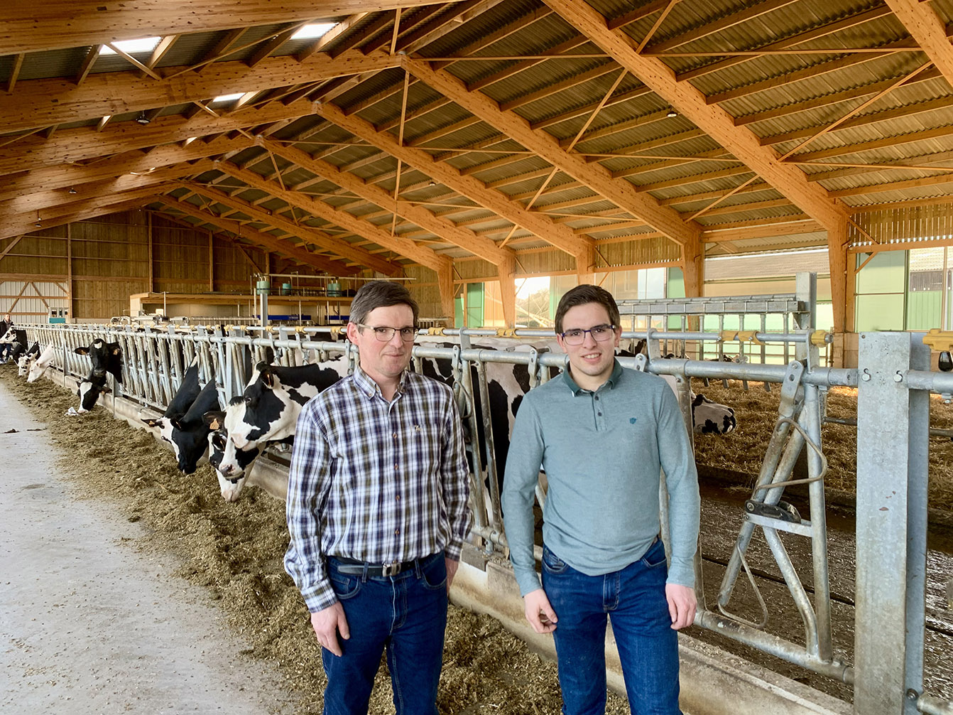 Avec ce bâtiment, Cyril et Fabien Grebert veulent augmenter la taille du troupeau de 90 à 120 VL.  