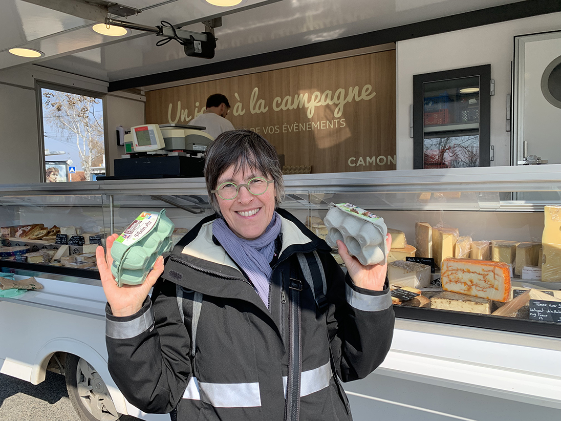 Marielle est une fidèle du marché de la place Görlitz. 