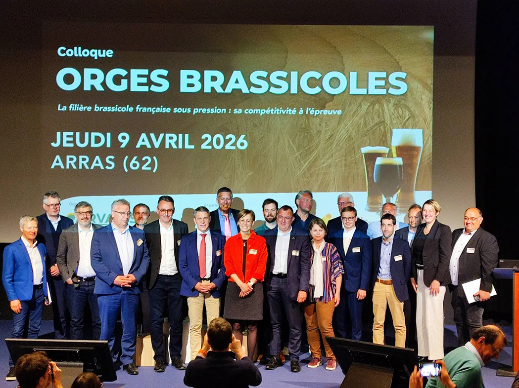 Les intervenants au colloque orges brassicoles organisé par Arvalis qui s’est tenu  à Arras le 9 avril dernier. 