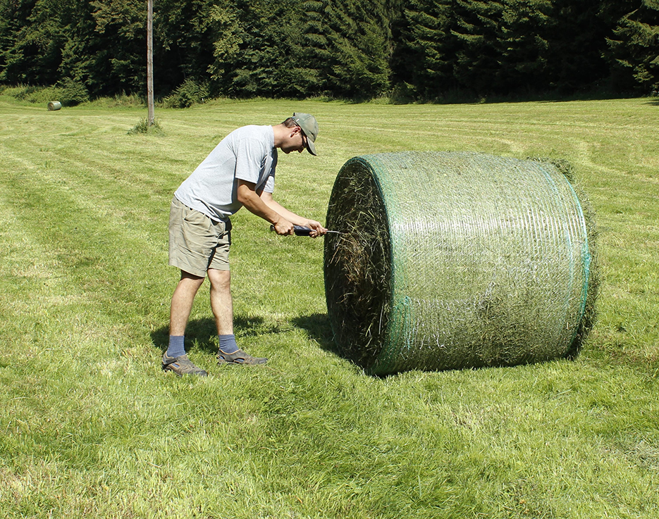 Il est recommandé de mesurer l'humidité des balles avant et après séchage.