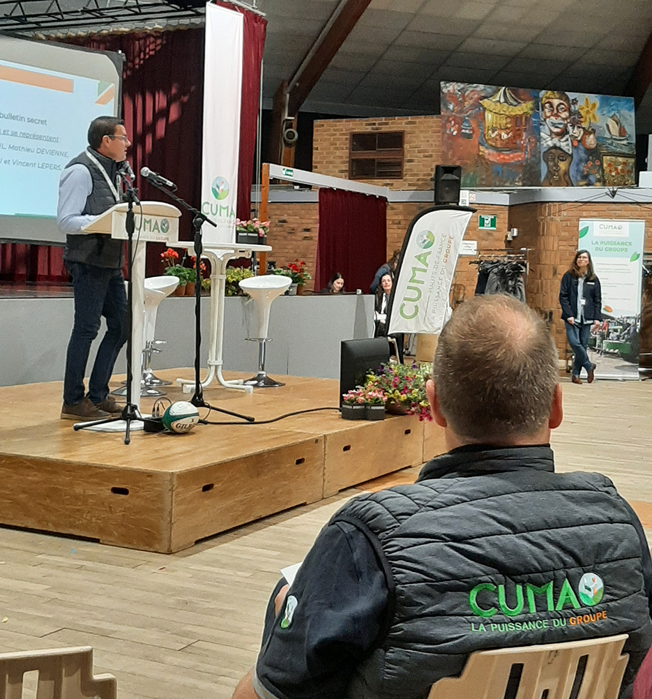Près de 150 participants étaient présents à l’assemblée générale de la FRCuma Hauts-de-France qui s’est tenue le 20 mai dernier à Vimy (20). 