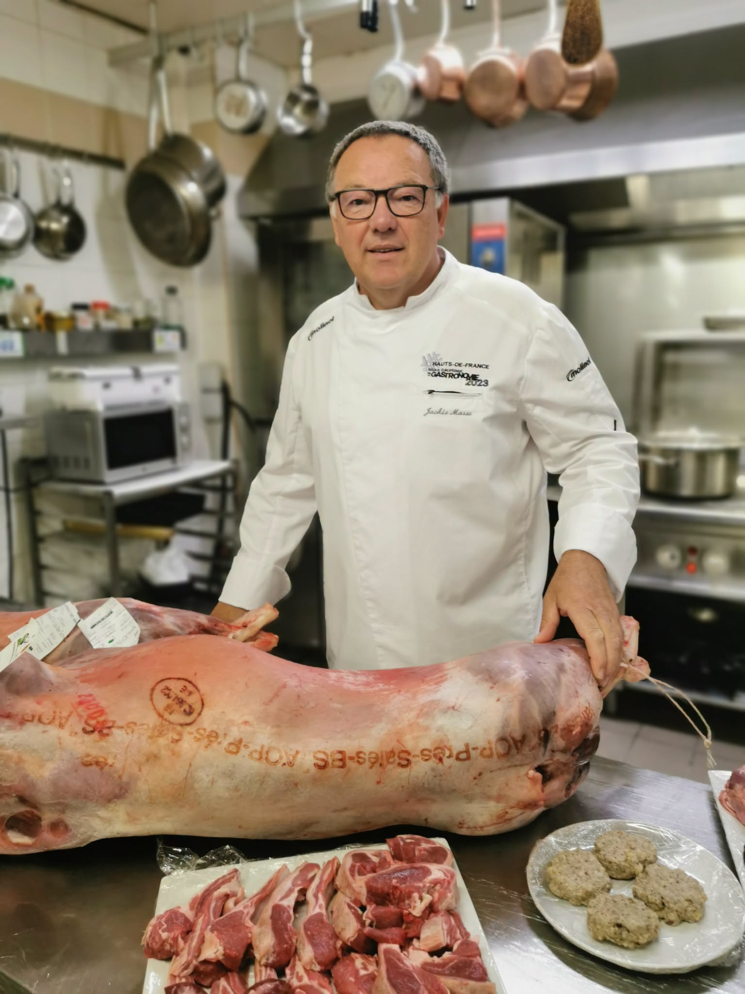 Jackie Masse, ambassadeur de l'agneau AOP des prés salés de la baie de Somme.