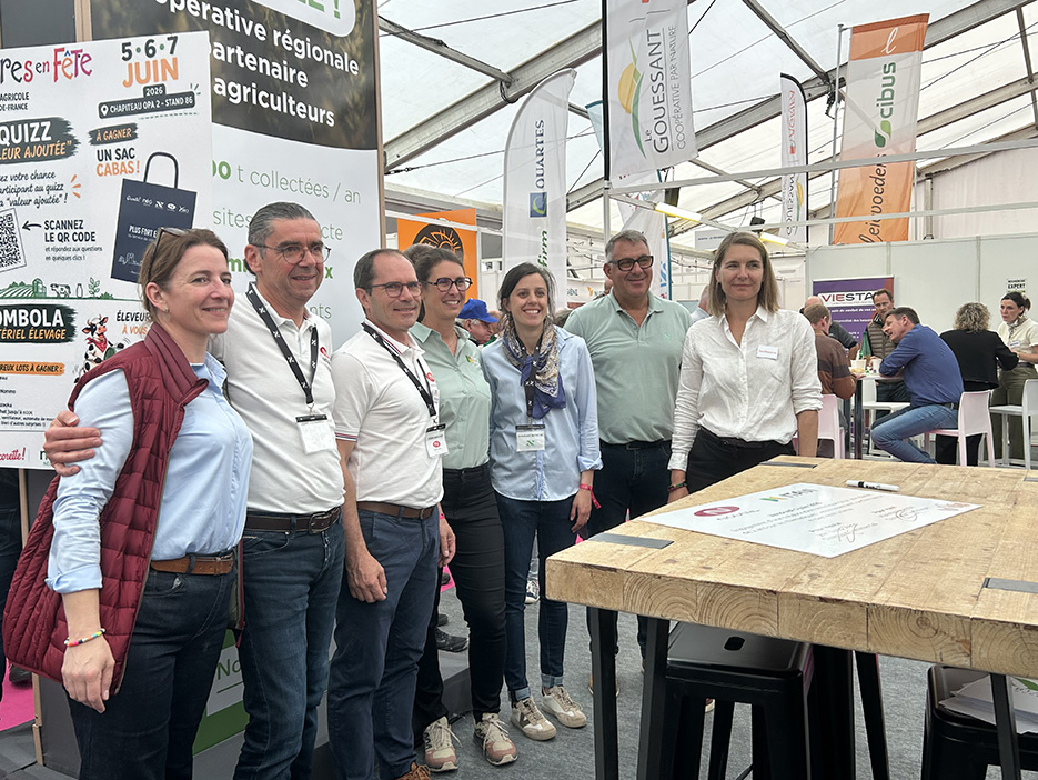 Les filiales de la coopérative Noriap étaient présents à ses côtés à Terres en Fête : Cocorette, Novial, Négoce, Yséo, etc. 