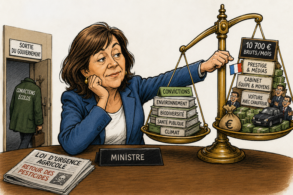 démission ministre salaire gouvernement