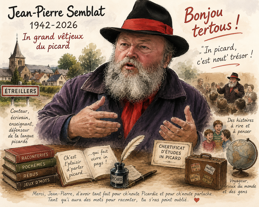 nécrologie en Picard de Jean-Pierre Semblat 