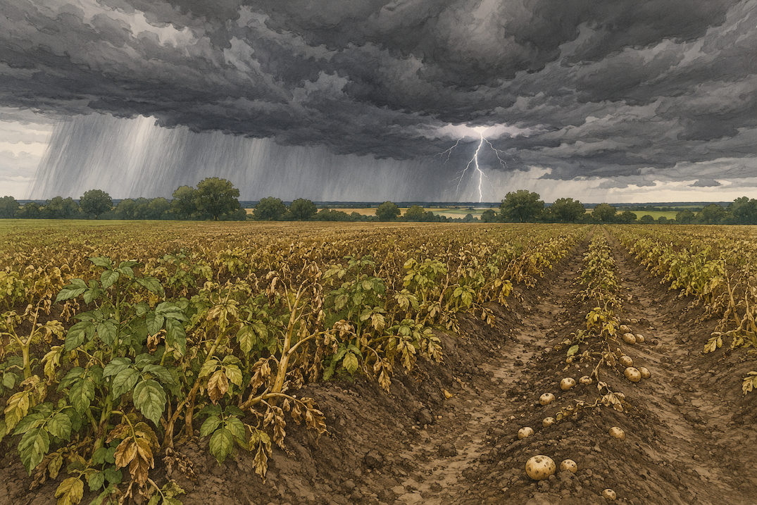 mildiou orages Hauts-de-France pommes de terre 