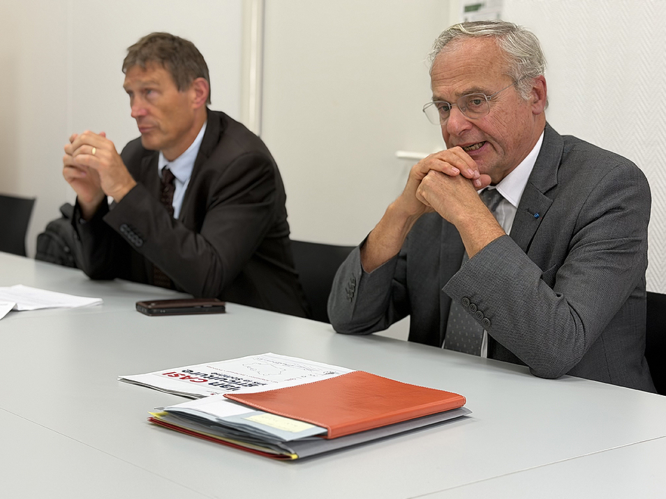 Xavier Rousset (DDTM) et Rollon Mouchel-Blaisot (DDTM) ont détaillé la déclinaison samarienne du plan d’urgence agricole national. 