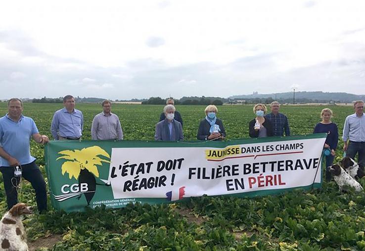 En déplacement dans l’Aisne le 17 juillet dernier la vice-présidente du Conseil régional Hauts-de-France en charge 
de l’Agriculture, Marie-Sophie Lesne, était accompagnée d’élus axonais. Mercredi, elle a lancé un appel au gouvernement avec trois autres Régions de France.