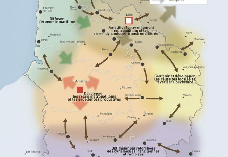 Un des objectifs du Sraddet est de faire profiter des atouts et des dynamiques de chaque territoire à l’ensemble 
des Hauts-de-France.
