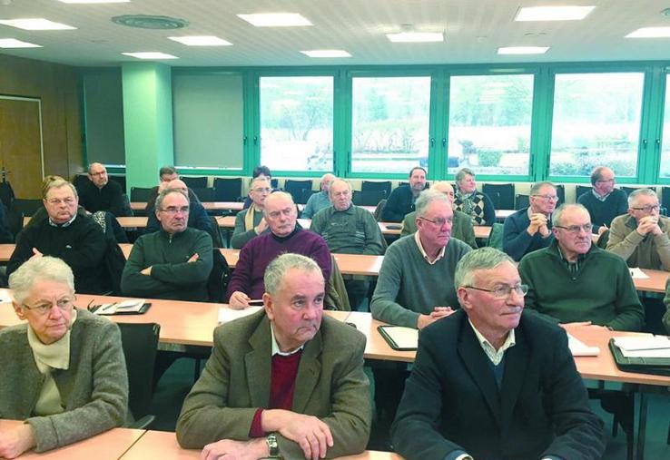 Les adhérents de la FDSEA lors de la réunion d'information sur le nouveau schéma des structures.