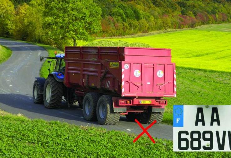 Après les tracteurs et les automoteurs, les machines attelées 
de plus de 1,5 tonne, vendues neuves depuis le 1er janvier 2013 doivent être immatriculées.