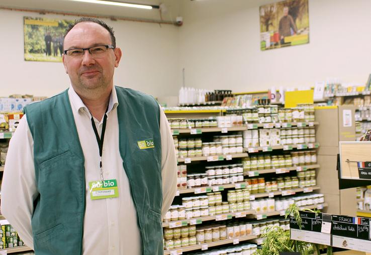 Stéphane Crépin, directeur du magasin de Venette. 
