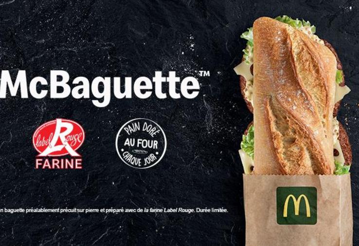 McBaguette, la promesse 100% française de McDonald's.