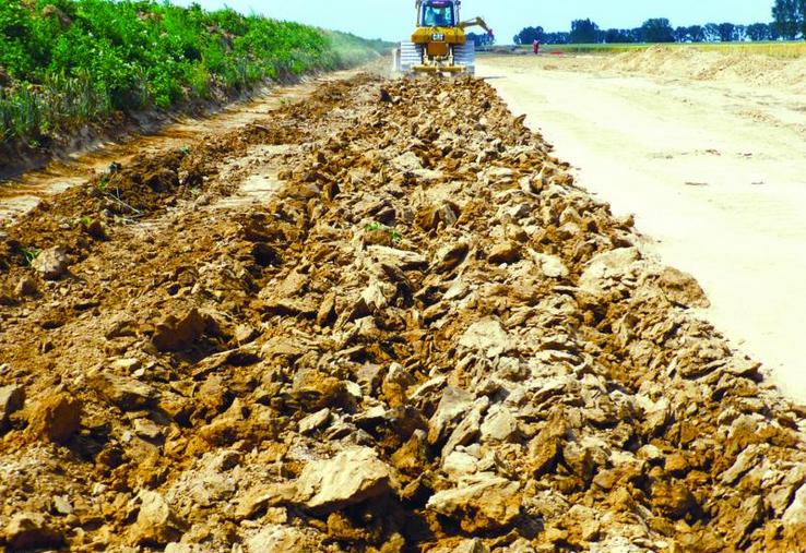 La remise en état avant restitution progresse de 1 700 m par jour.