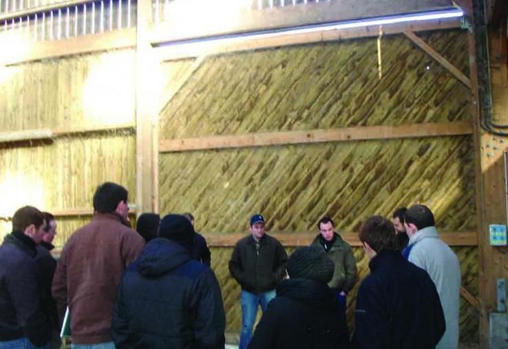 Visite de l’exploitation laitière de Nicolas Patte dans le cadre du stage 21 heures.