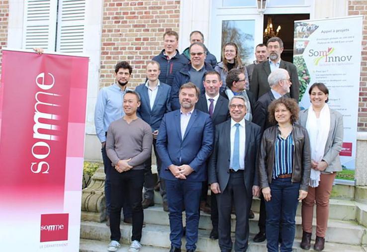 Les quatre lauréats de l’appel à projets 2019 Som’Innov ont été reçus par le Département et ses partenaires le vendredi 31 janvier pour un moment d’échange autour de leurs projets.