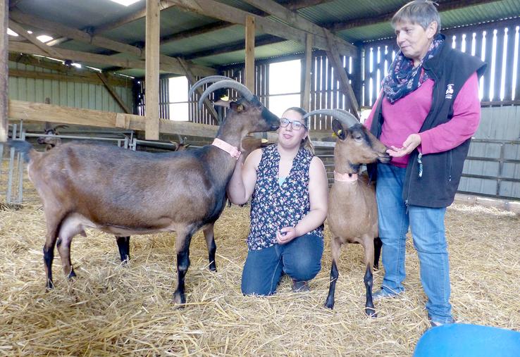 Élisa a trouvé avec l’élevage de chèvres une diversification dans laquelle elle s’épanouit. «J’apprends tous les jours», confie-t-elle. Elle peut notamment compter sur le soutien de sa mère, Maryse. 
