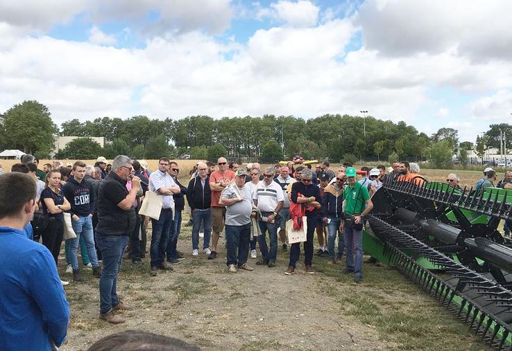Démonstration de coupe à Recolt’Expo (Castelnaudary, Aude).