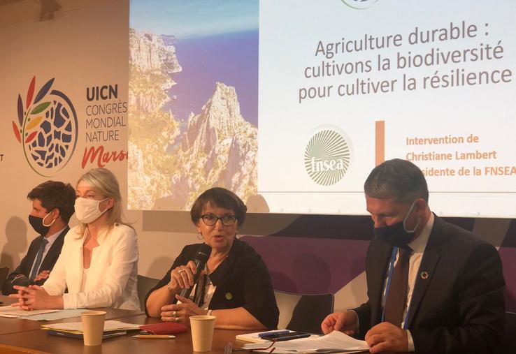 Christiane Lambert et congrès UICN