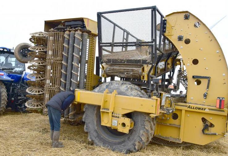 L'arracheuse pliante, en images !