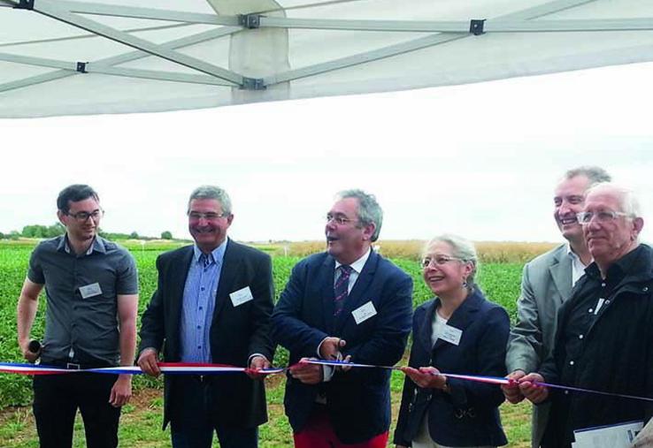 Inauguration de la plate-forme Terre de Picardie, le 28 juin dernier, à Estrées-Mons.