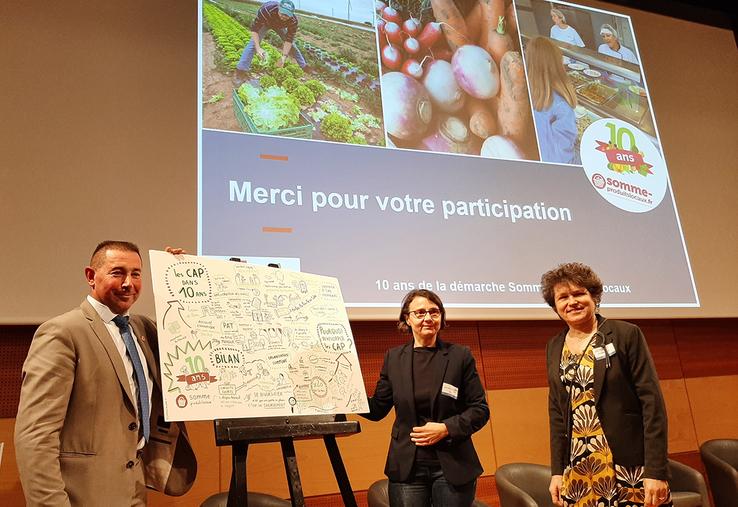 Emmanuel Noiret, Yuna Chiffoleau et Françoise Crété ont croisé leur regard  et partagé leurs espoirs pour un développement harmonieux de l’agriculture,  via les circuits courts. Avant de prendre rendez-vous pour de nouveaux projets. 