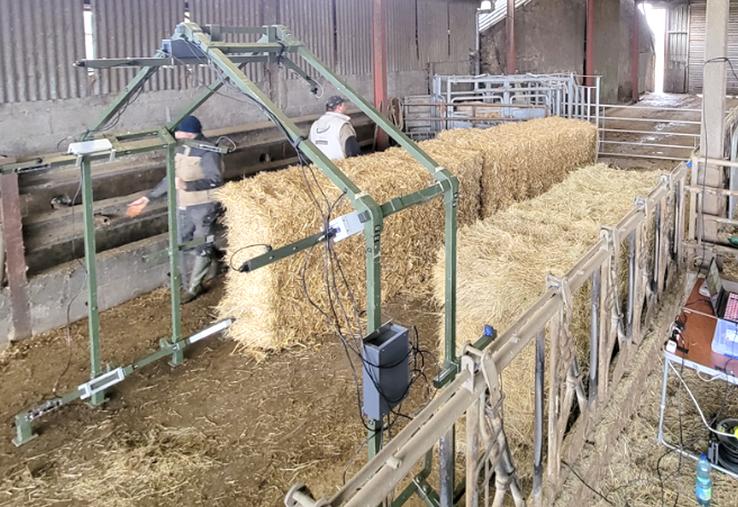 Composé d’un portique, équipé de capteurs, l’imagerie 3D a démontré son potentiel pour le phénotypage des bovins.