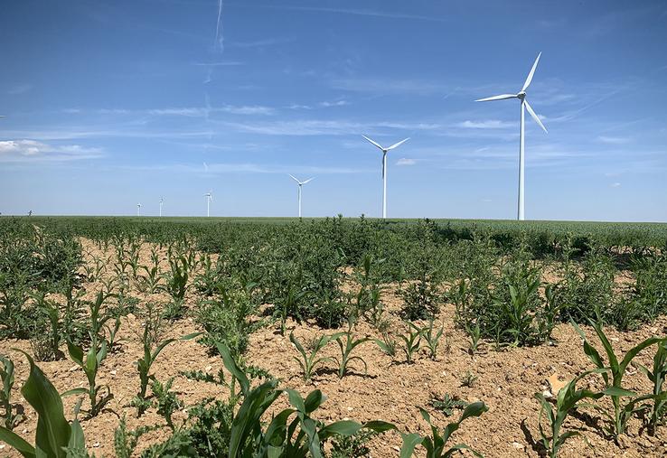 Les éoliennes d’Oresmaux installées en 2008 étaient unes des premières de la Somme. 
