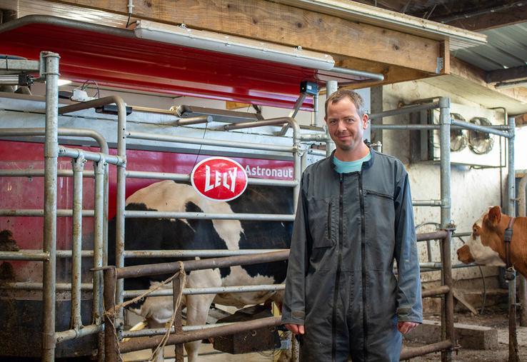 Valentin Crimet a pensé l'installation pour poursuivre le pâturage.