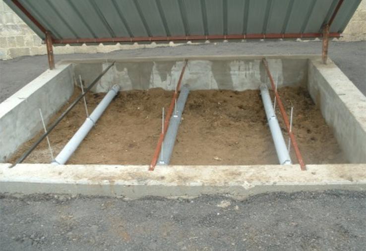 Aire de remplissage - lavage (vu d’ensemble).