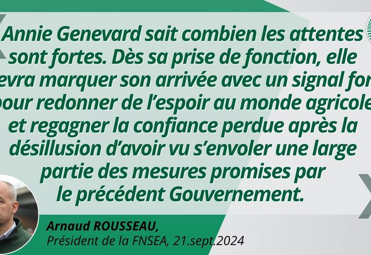 gouvernement réaction FNSEA