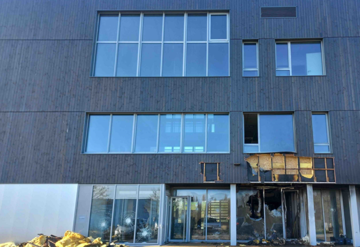 Eureden feu incendie Frites coopération