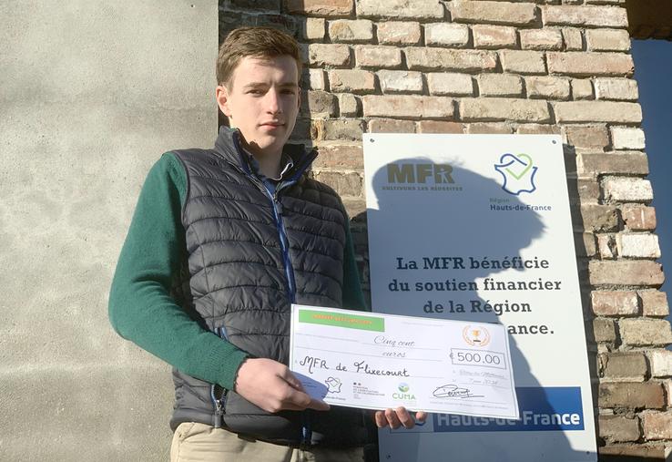 Le projet de Daniel Gaffet et sa classe de BTS ACSE a reçu le premier prix de la FRCuma. 