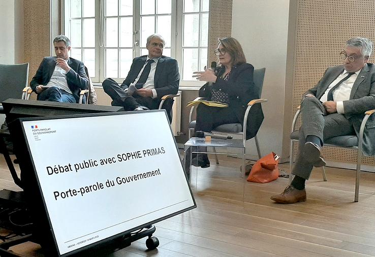 Sophie Primas est venue s’inspirer d’expériences et vanter une méthode  de concertation locale pour tout ce qui touche à l’occupation du territoire. 