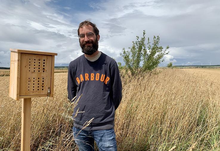 Jean Harent met en avant ses pratiques durables, dont l’agroforesterie,  au concours Graines d’agriculteurs.