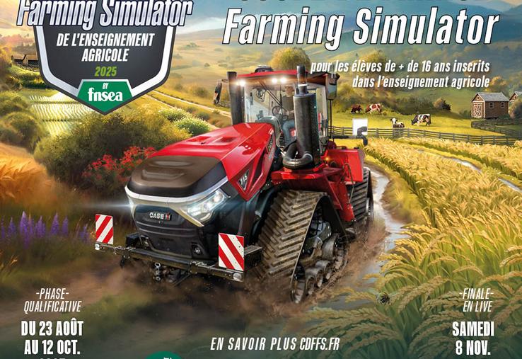 Coupe de France Farming Simulator deuxième édition enseignement agricole