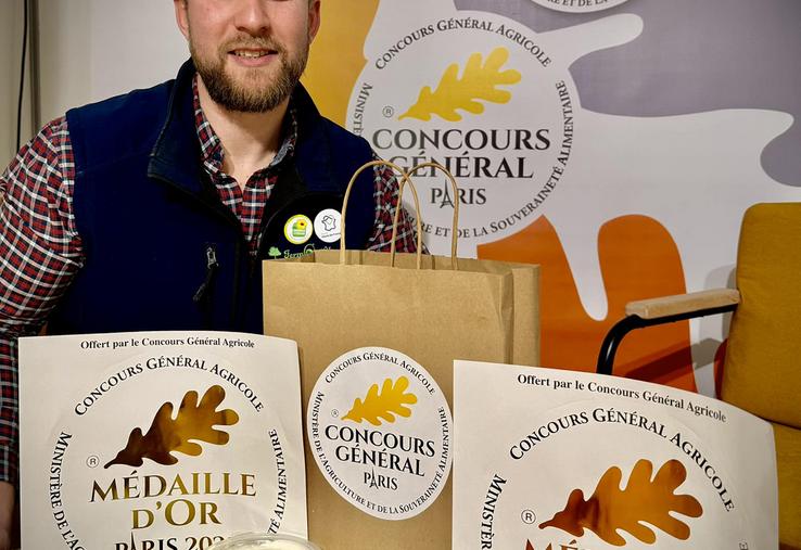 Dans la Somme, Grégoire Leleu (FermOgoût à Saint-Fuscien) fait partie des habitués du concours.  «Les médailles offrent une belle visibilité», assure-t-il. 