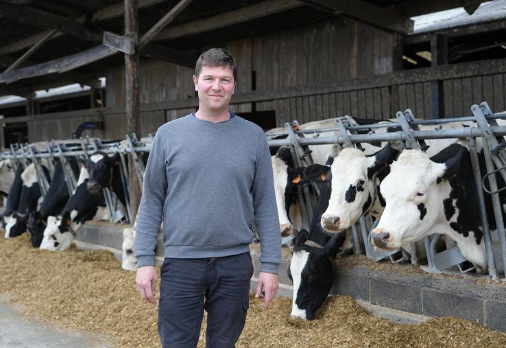 Remy Allonsius a trois priorités : la génétique, le bien-être animal et le bien-être de l’éleveur.