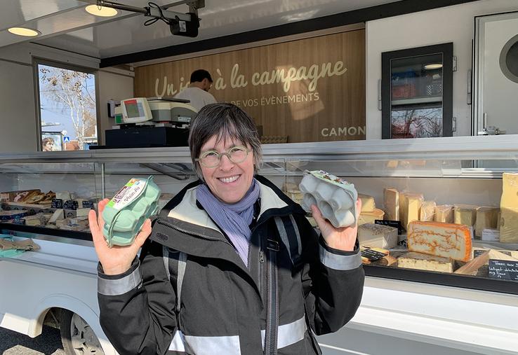 Marielle est une fidèle du marché de la place Görlitz. 