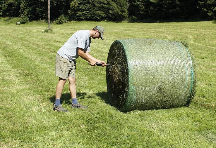 Il est recommandé de mesurer l'humidité des balles avant et après séchage.