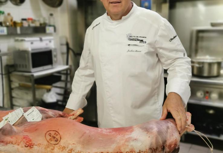 Jackie Masse, ambassadeur de l'agneau AOP des prés salés de la baie de Somme.