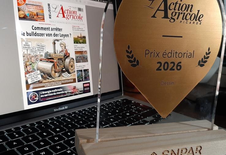 Ursula von der Leyen dessin SNPAR prix trophée éditorial