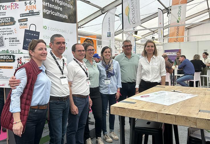 Les filiales de la coopérative Noriap étaient présents à ses côtés à Terres en Fête : Cocorette, Novial, Négoce, Yséo, etc. 